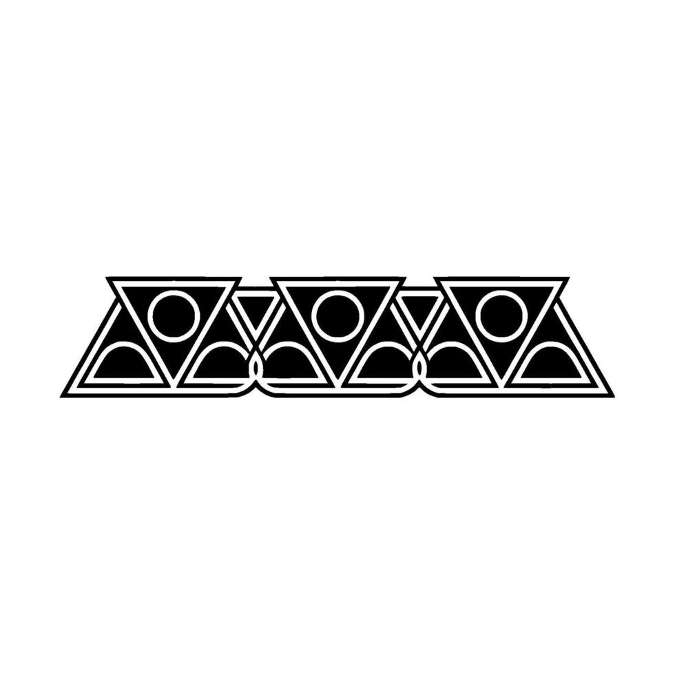 Geometric Border Black And White, Minimalist, Patterned vector