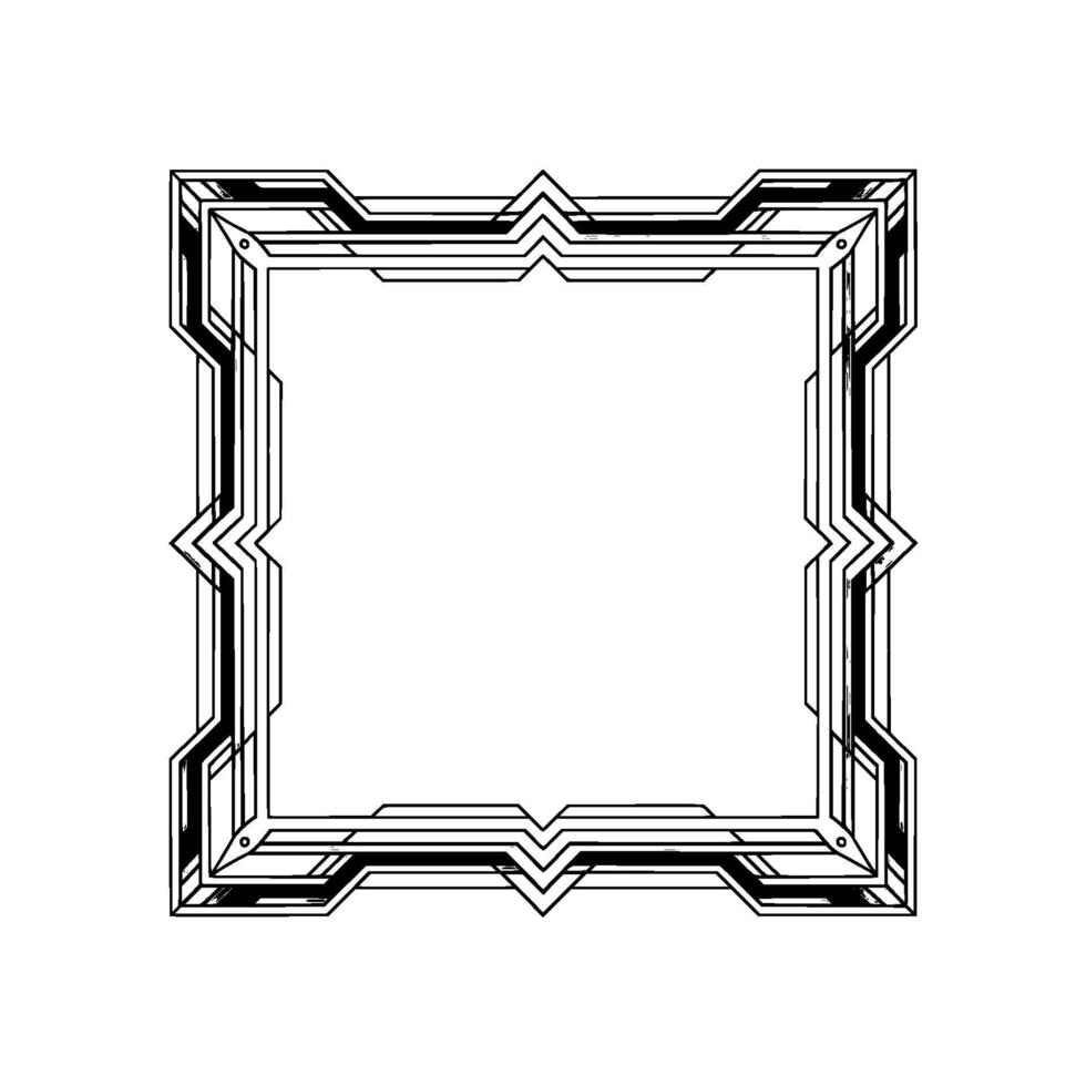 Art Deco Geometric Frame Modern Elegant vector