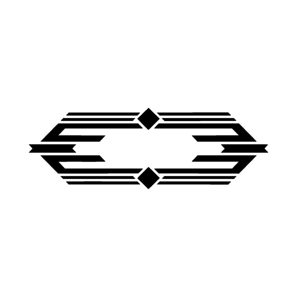 Art Deco Symmetry Geometric Black And White vector