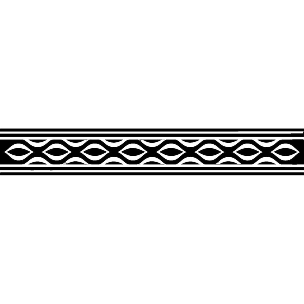 Minimalist Geometric Border In Monochrome On White Background vector