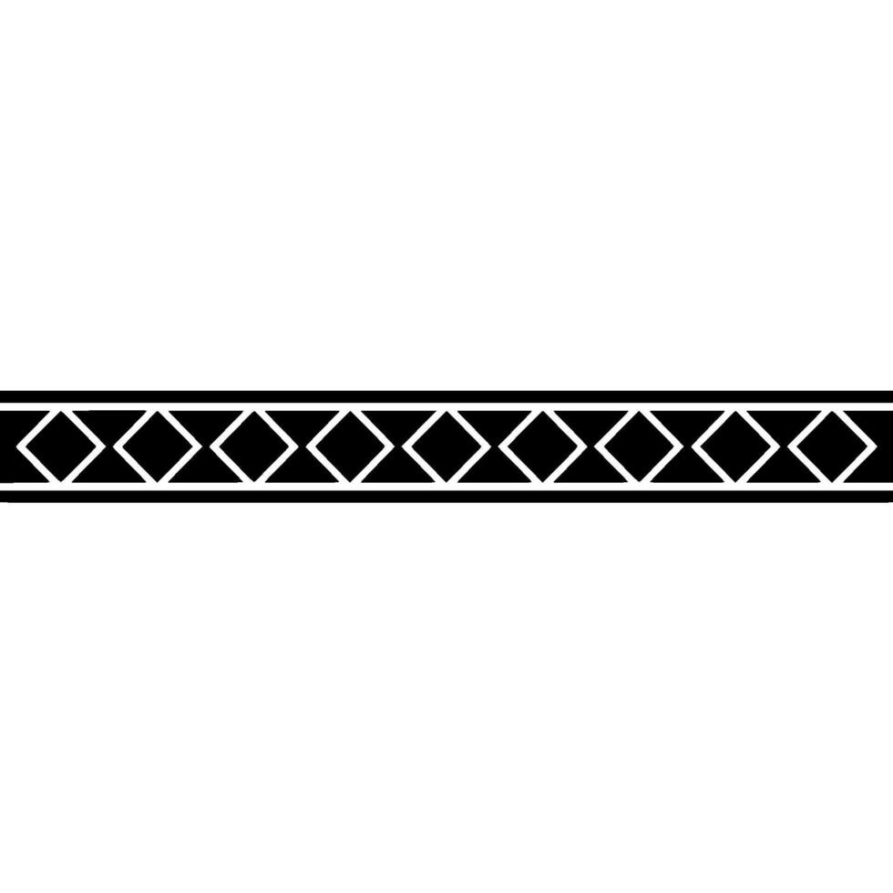 Geometric Diamond Border On White Minimalist vector