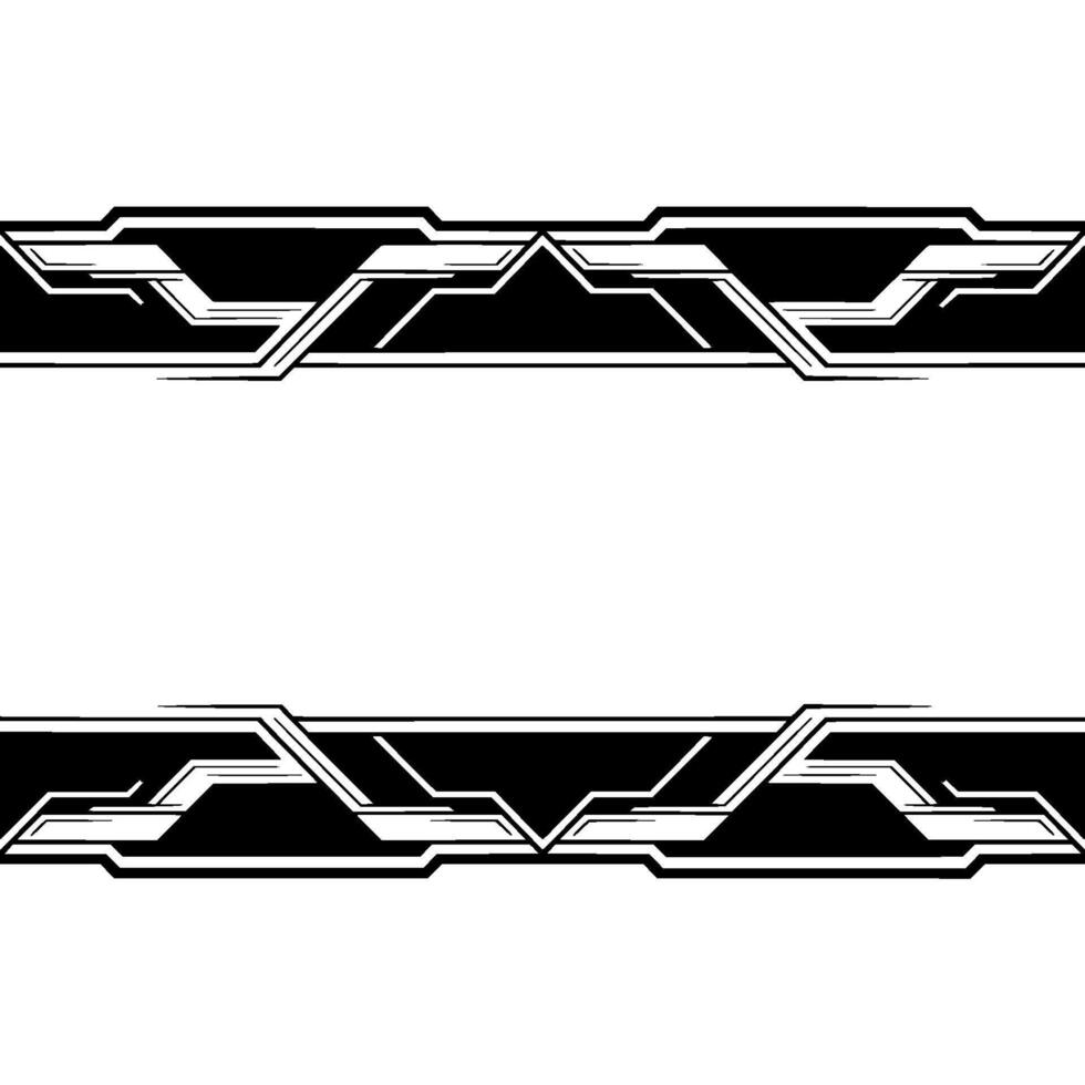 Abstract Geometric Border, Futuristic Tech Frame, White Space vector