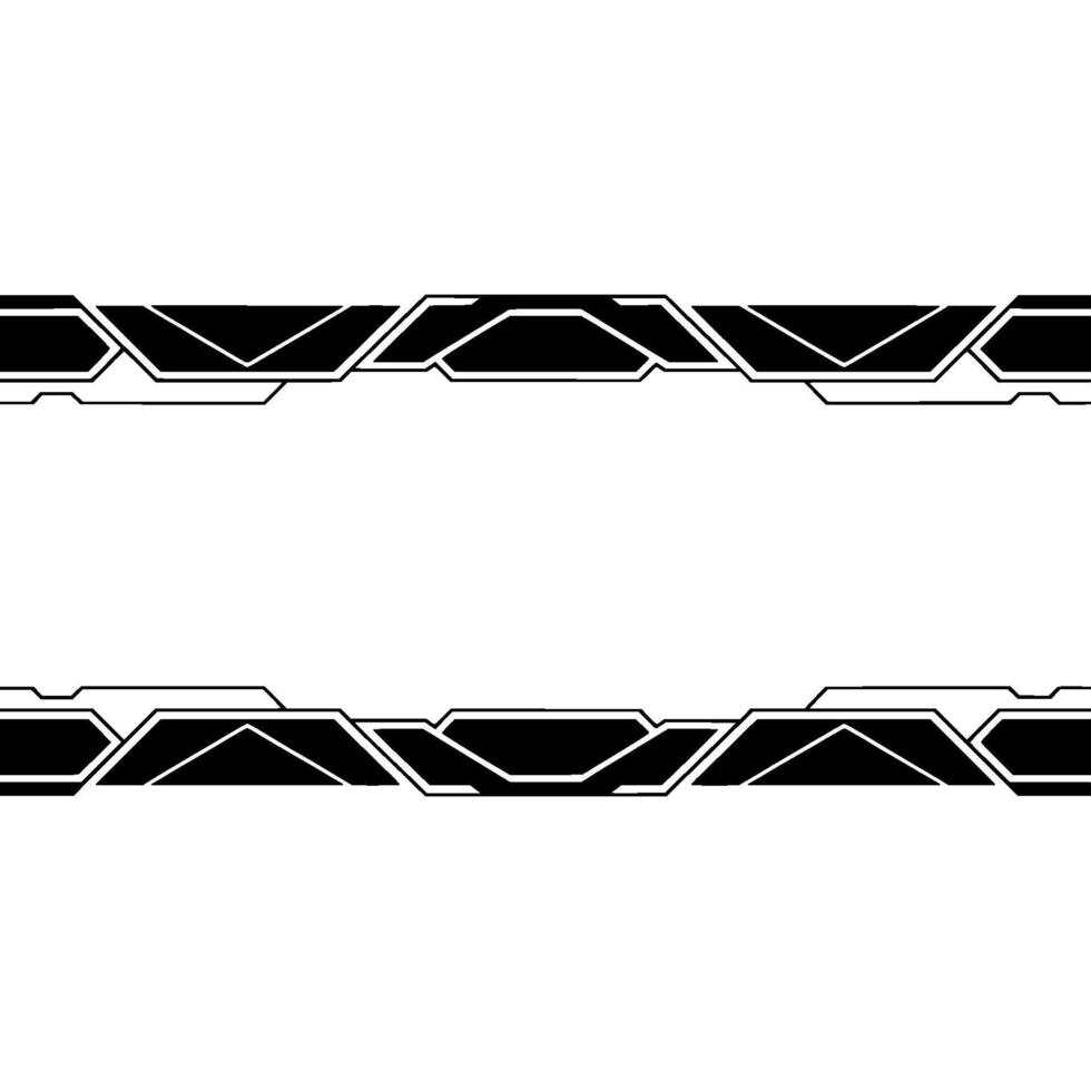 Futuristic Tech Border Geometric Frame On Gradient Background vector