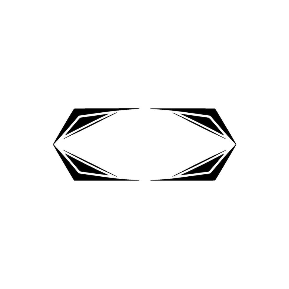Abstract Geometric Hexagon On White Background vector