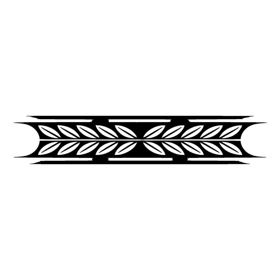 Elegant Foliage Border In Monochrome vector