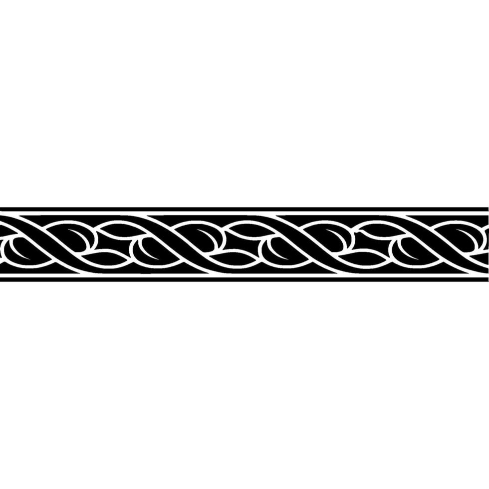 Elegant Black White Floral Border On Gradiant Background vector