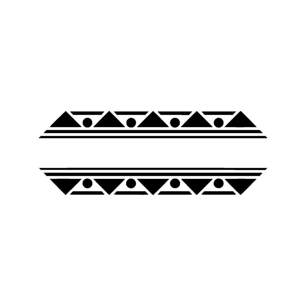 Minimalist Geometric Border Black Triangles Circles vector