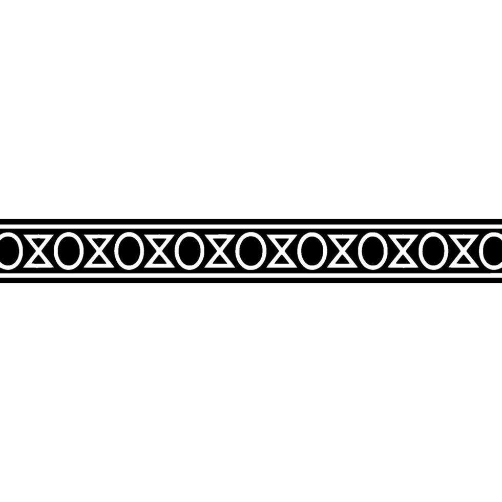 Geometric Border With Alternating Shapes On Gradient Background vector