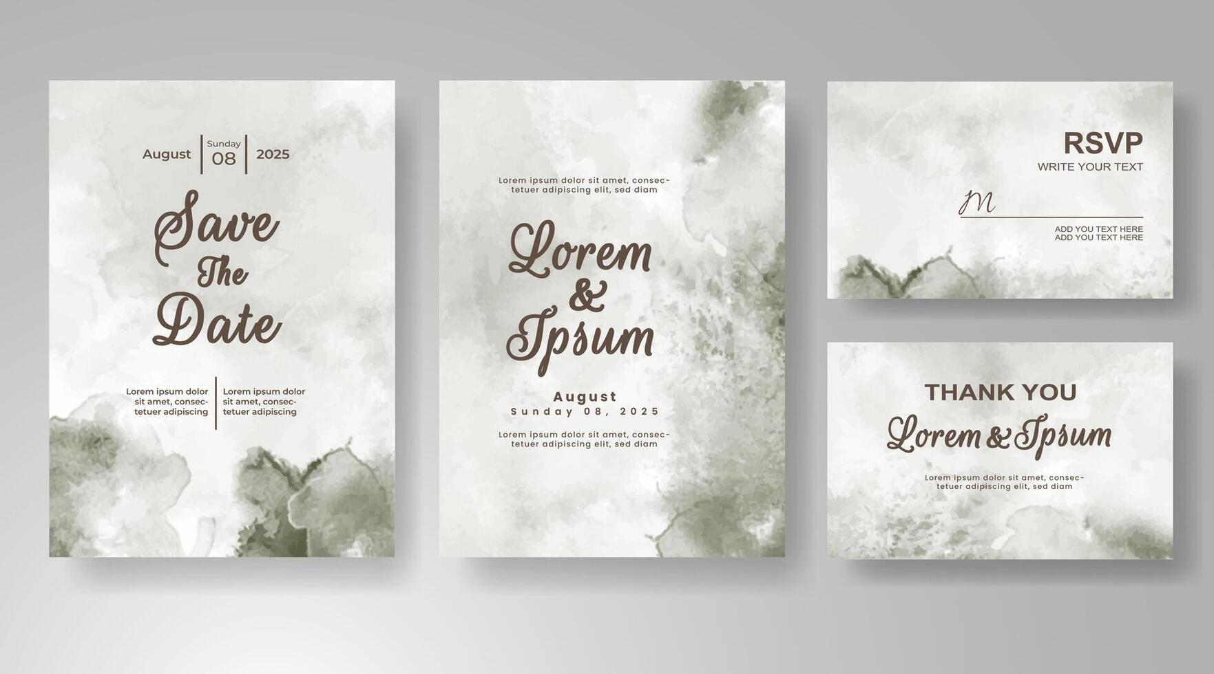A stylish mix of color and form makes this invite unforgettable. vector