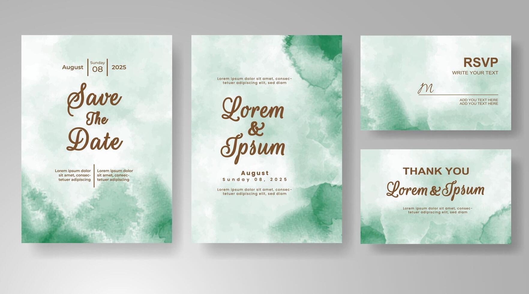 Brushstroke textures in this invite evoke handmade charm. vector