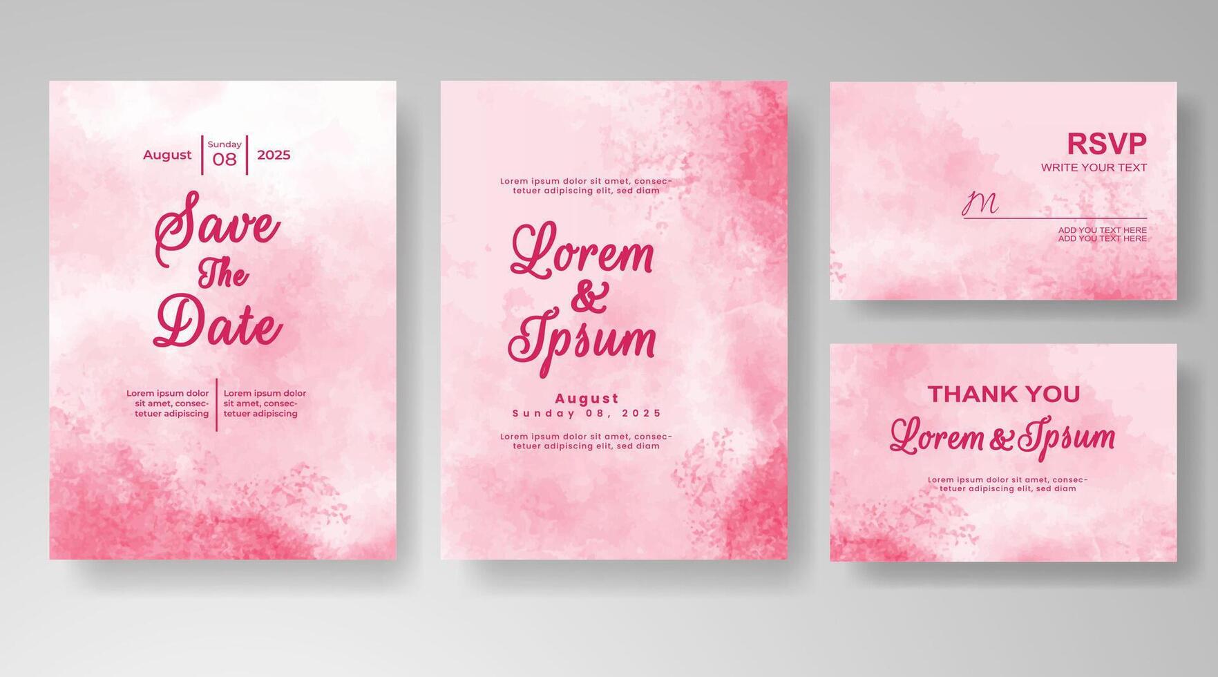 Dreamy tones flow across the paper in this elegant watercolor design. vector