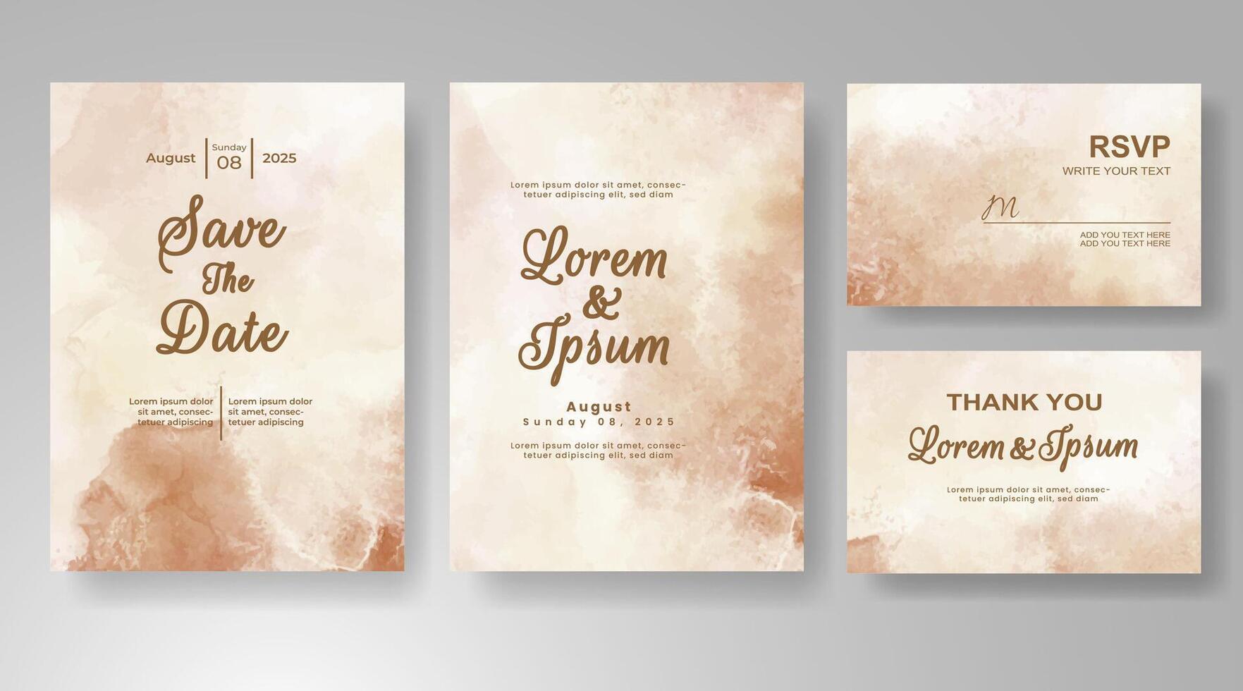 A dreamy palette of watercolor shades sets a romantic tone. vector