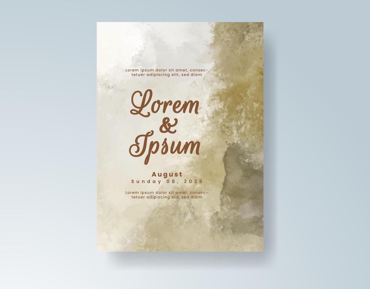Understated watercolor elegance for timeless wedding design. vector