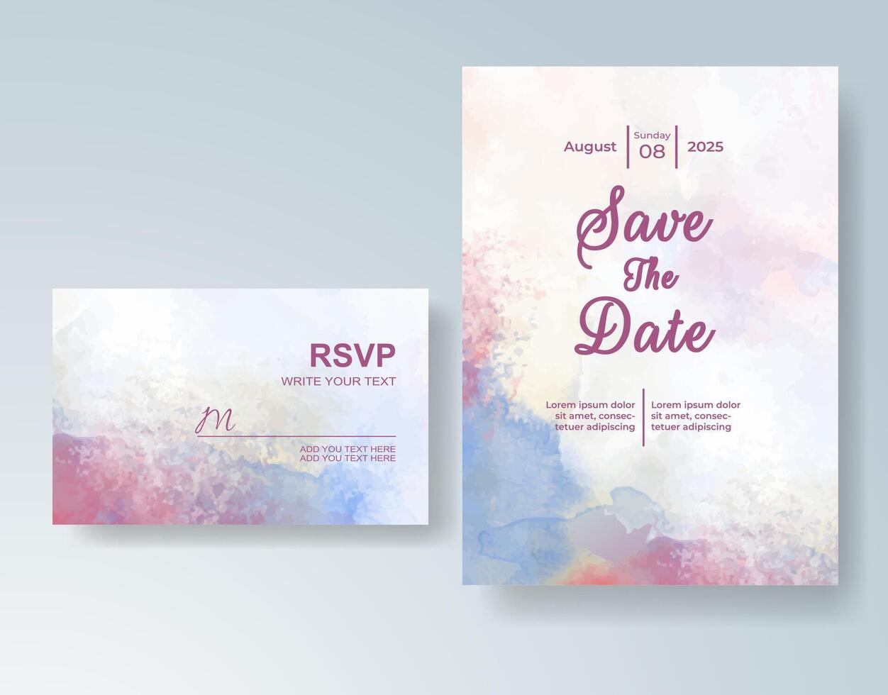 Watercolor design inspired by nature palette of soft blooms. vector