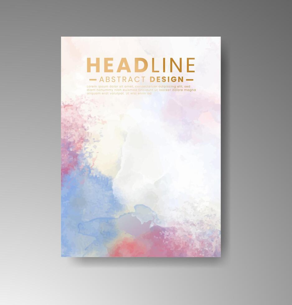 Gradient watercolor card ideas, made for designers and creators. vector