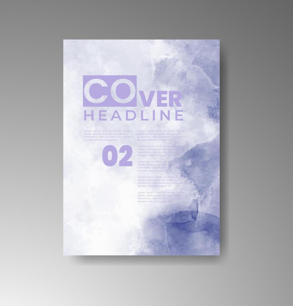 Inspiring watercolor card backgrounds for modern branding. vector