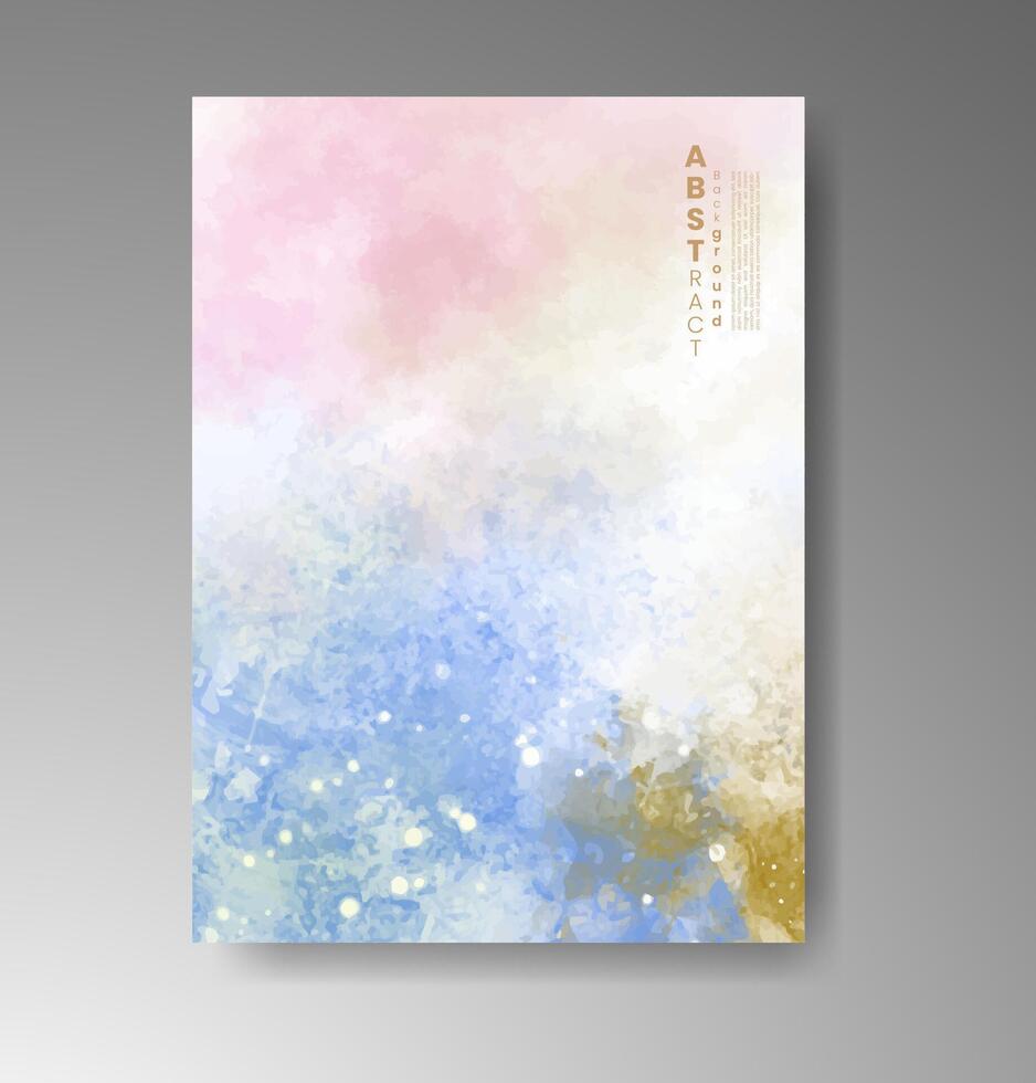 Light and dreamy watercolor card backgrounds for heartfelt notes. vector