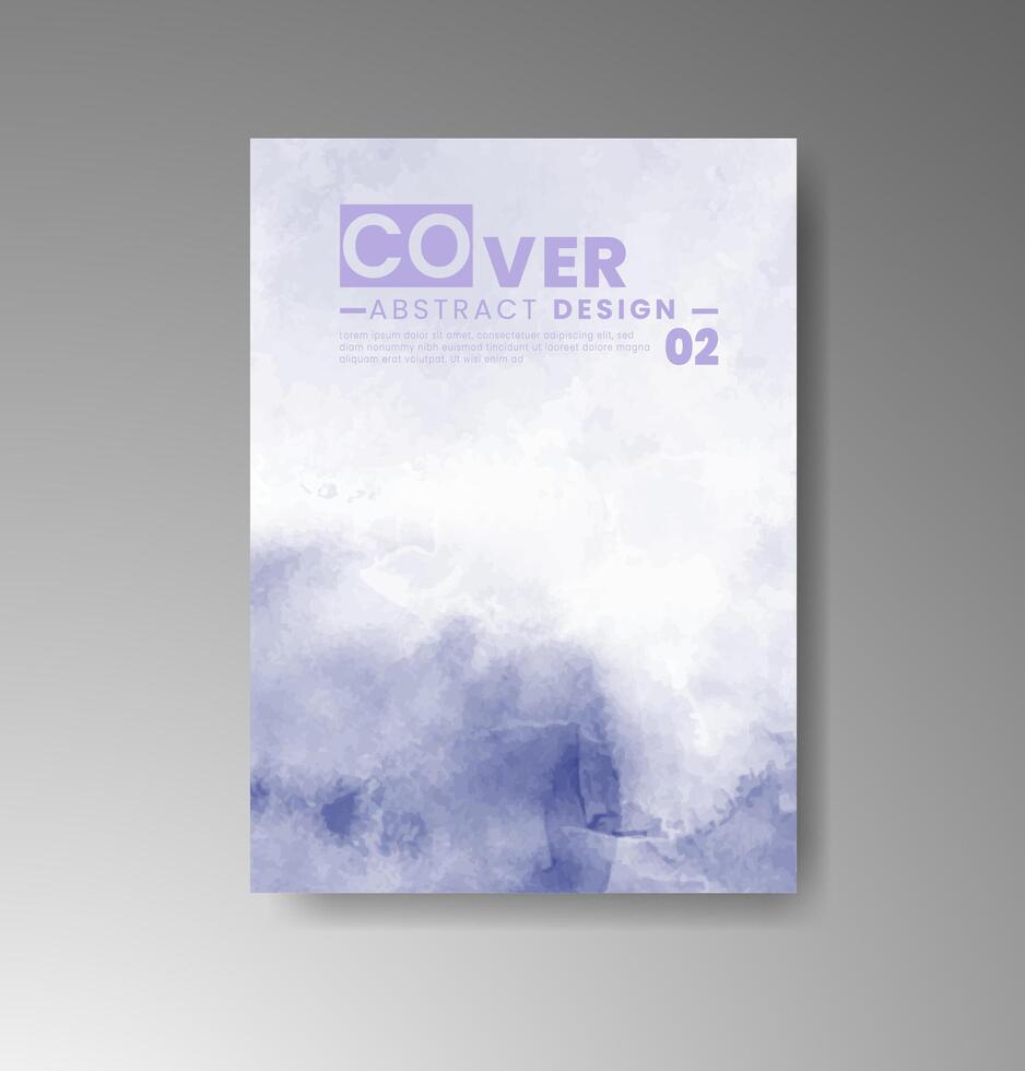 Subtle blend watercolor designs ready for stylish digital or print. vector