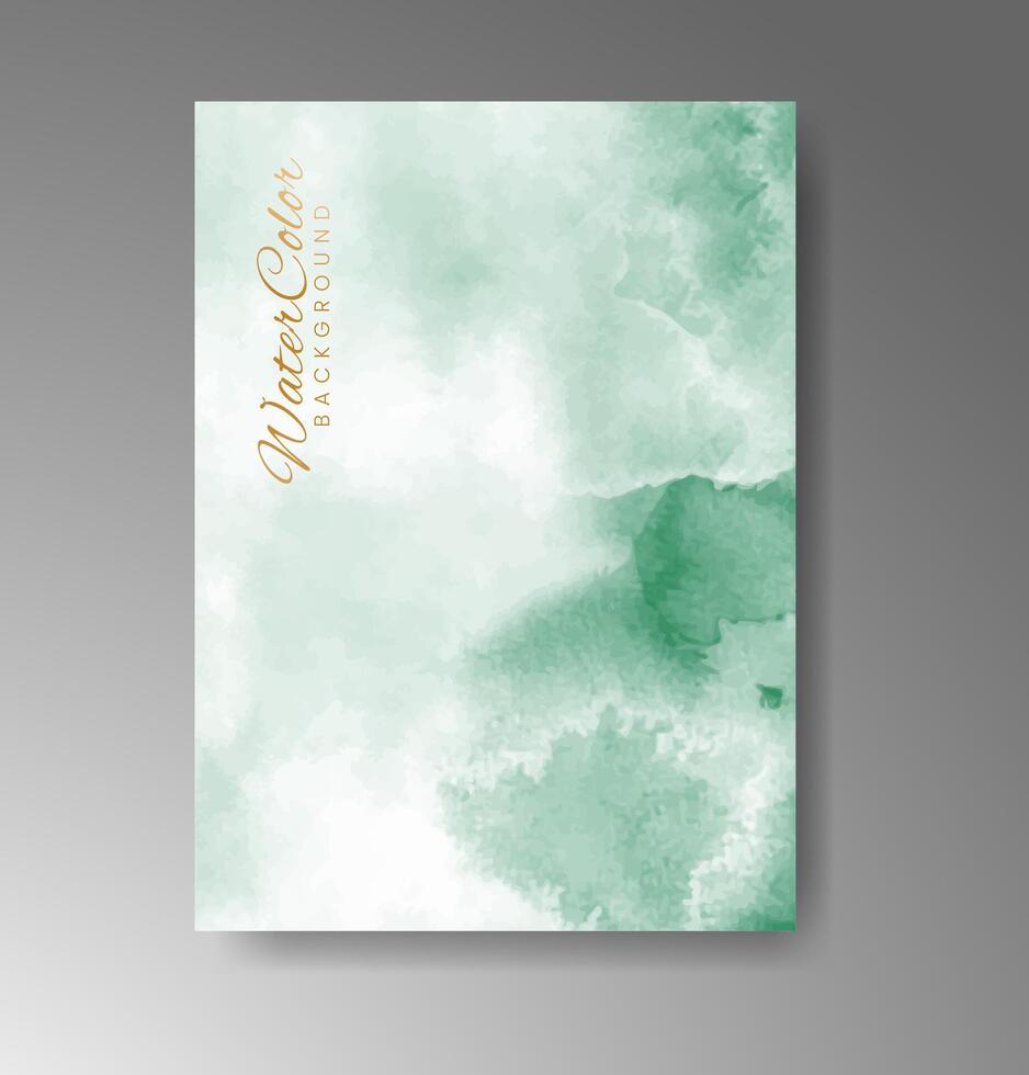 Whimsical watercolor card layouts, great for online or printed use. vector