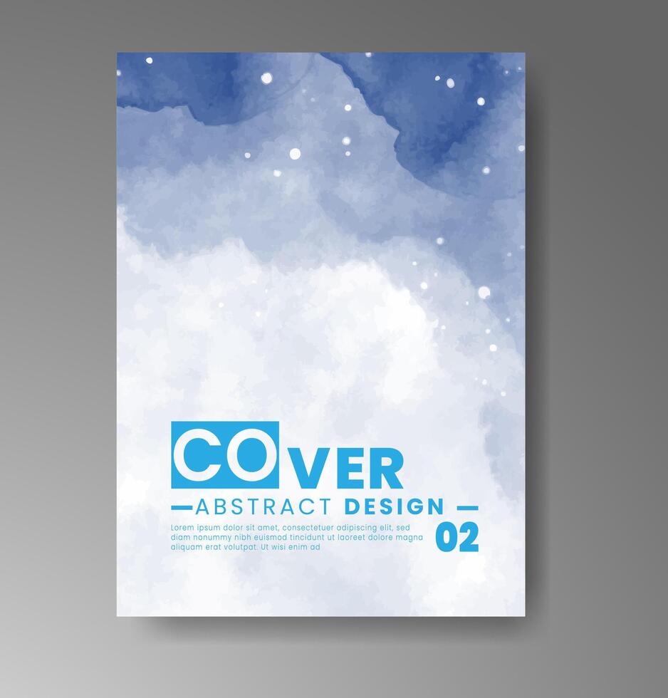 Artistic and minimal watercolor card templates ideal for special occasions. vector