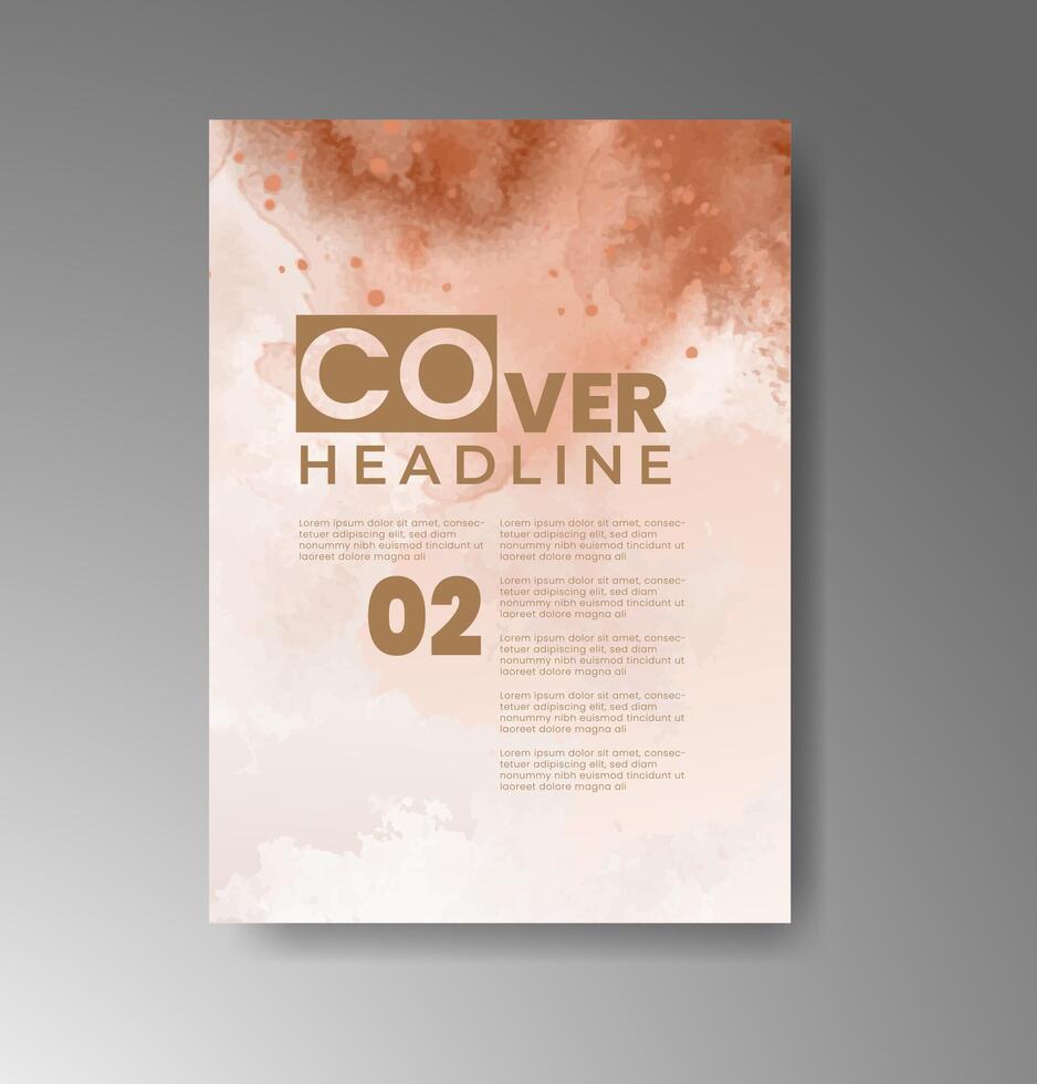 Subtle watercolor textures on cards designed for minimal and elegant branding. vector