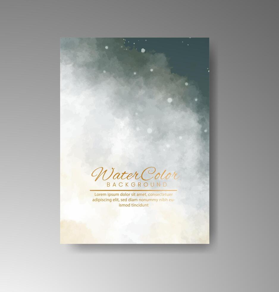 Intimate watercolor details add soft sophistication. vector
