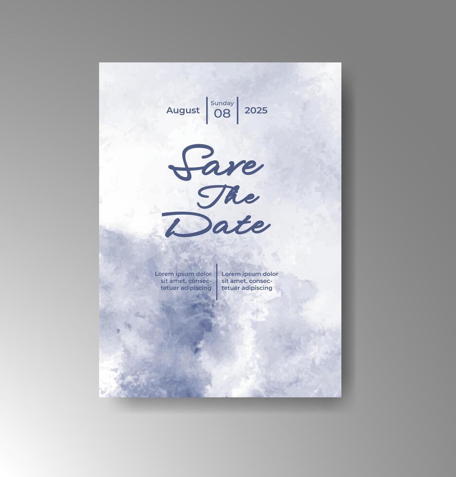 Abstractly painted invitation with heartfelt meaning. vector