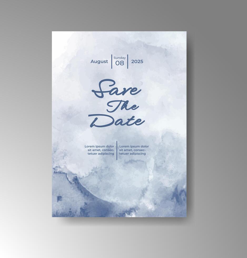 Lush and layered splash textures define this invite. vector