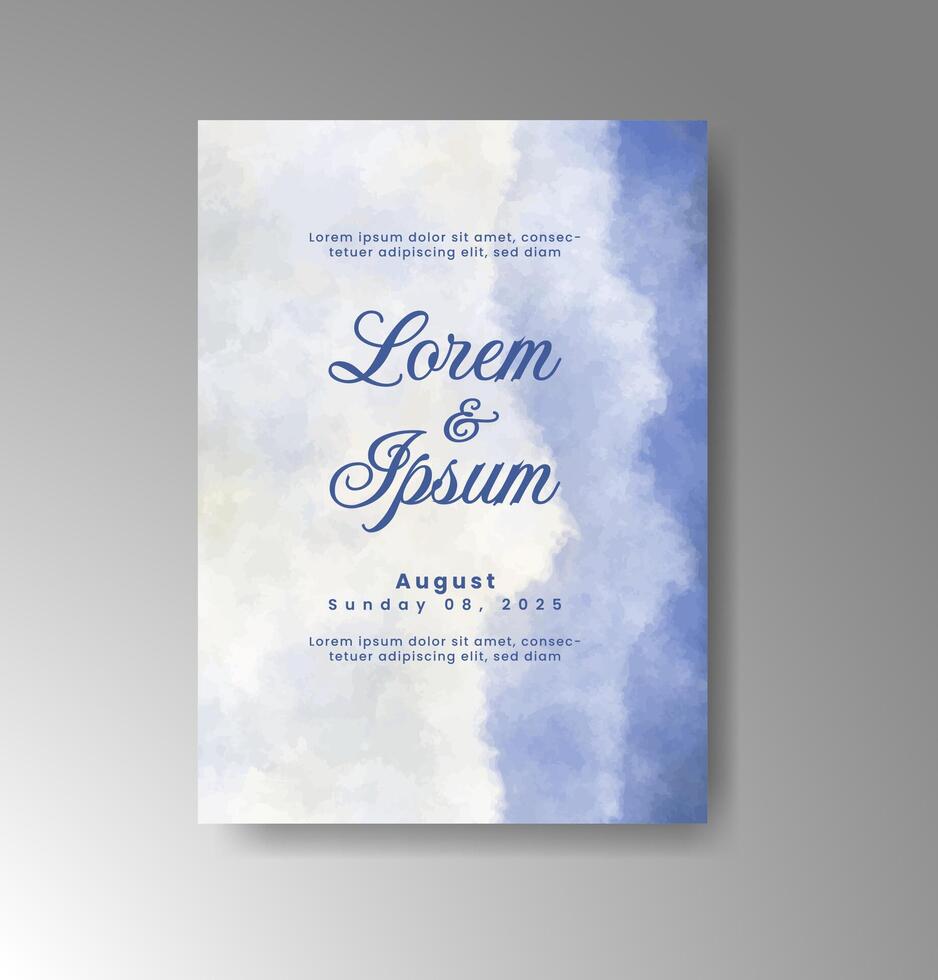 Splattered elegance for a contemporary wedding invite. vector
