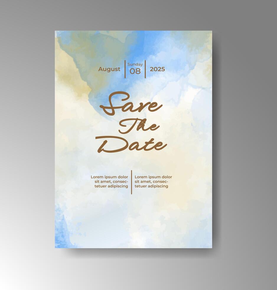 Muted watercolor splashes create graceful ambiance. vector