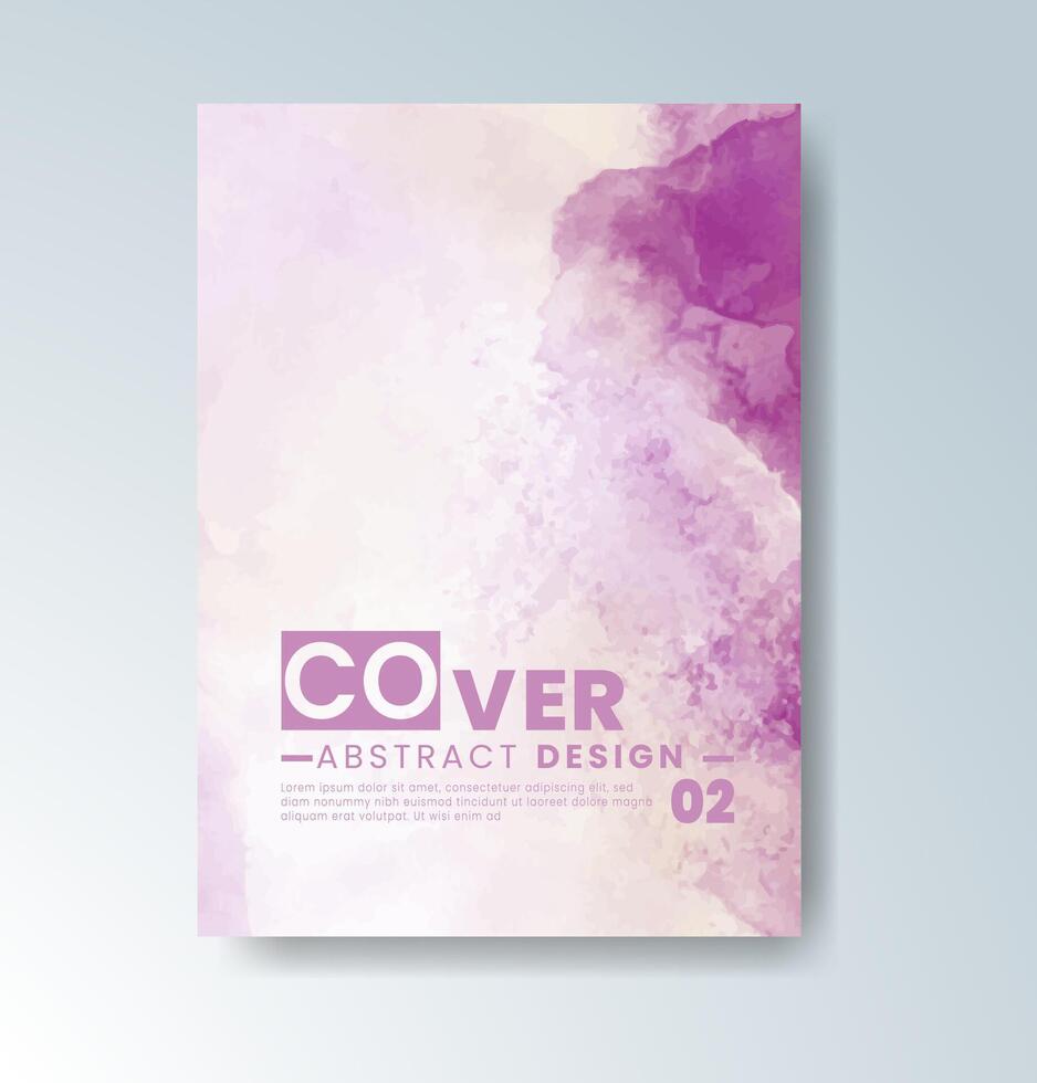 A wedding invitation alive with colorful splash tones. vector