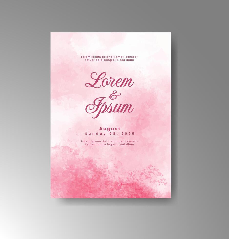 Soft pink and peach splashes frame your story. vector