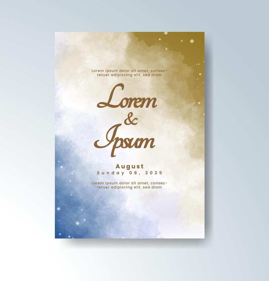 Abstract colorful waves and splashes frame this invite. vector