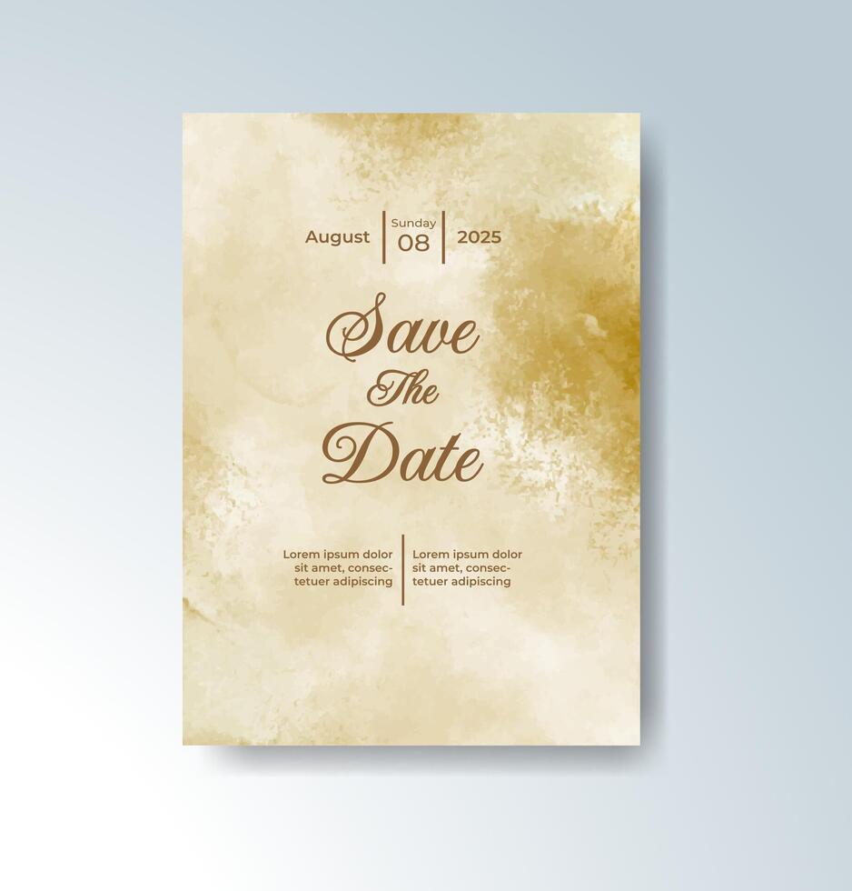 Colorful abstract paint dances across this invite. vector
