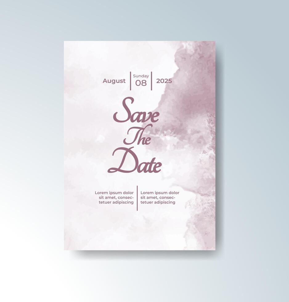 Whimsical invitation with soft pastel paint splashes. vector