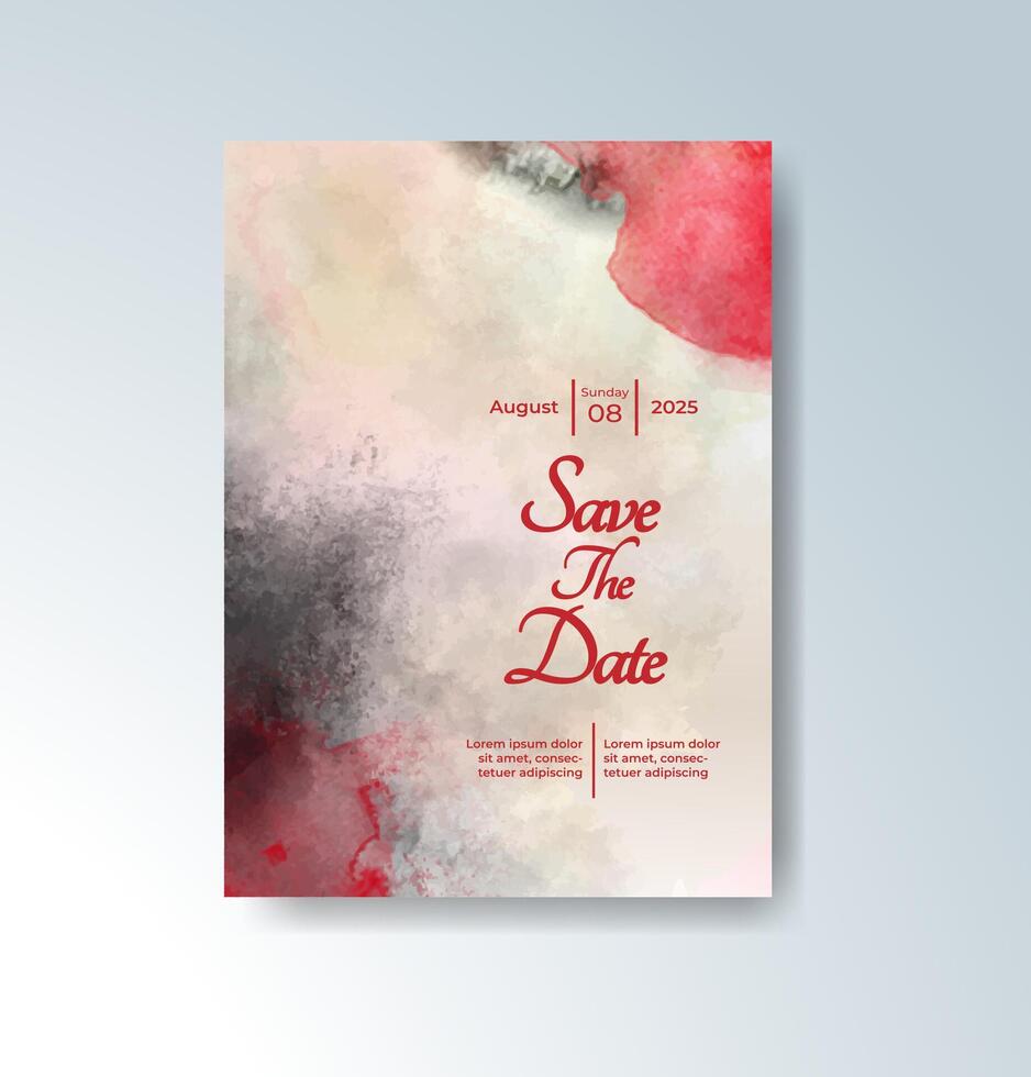 Free-flowing splash design with watercolor warmth. vector
