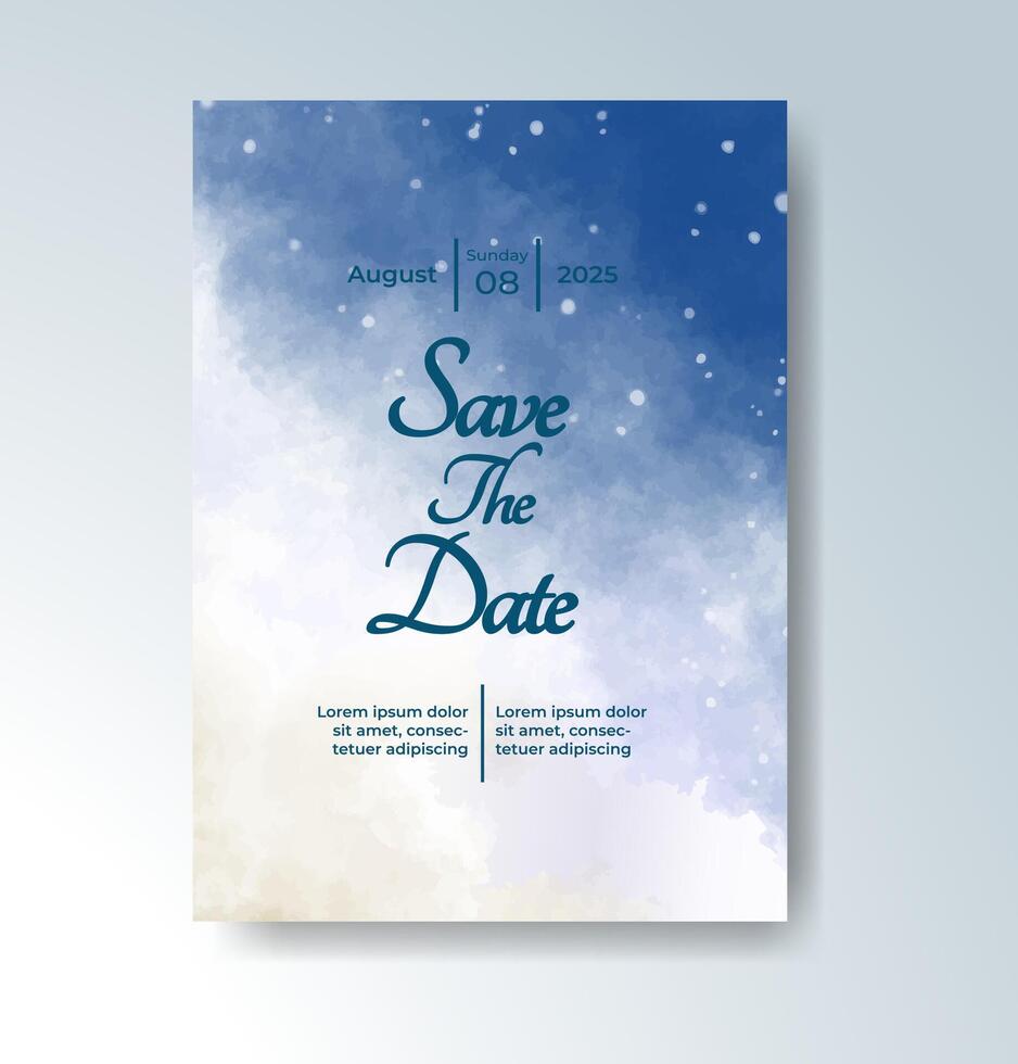 Vibrant yet gentle splash tones for a magical invite. vector
