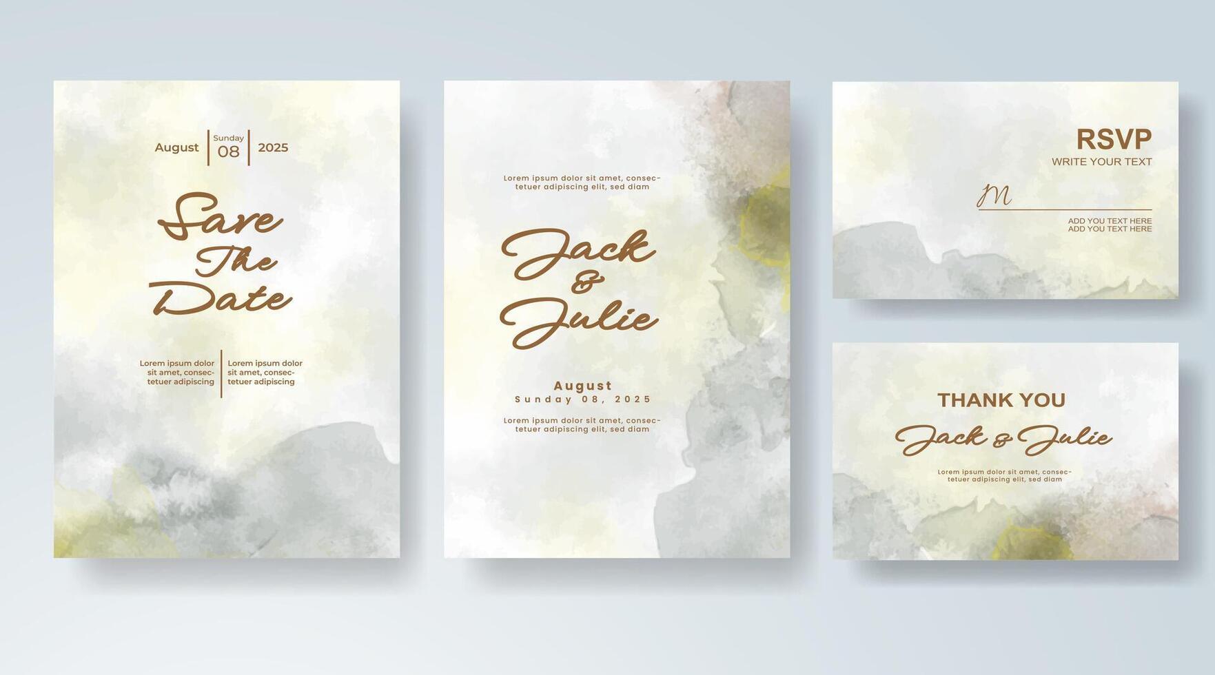Painted romantic expression on invitation. vector