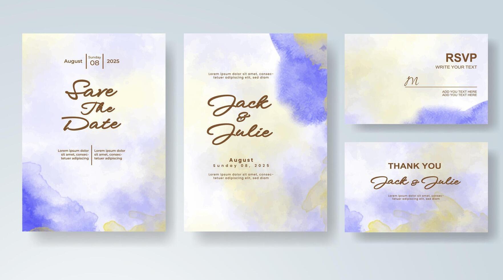 Graceful painted background for invites. vector