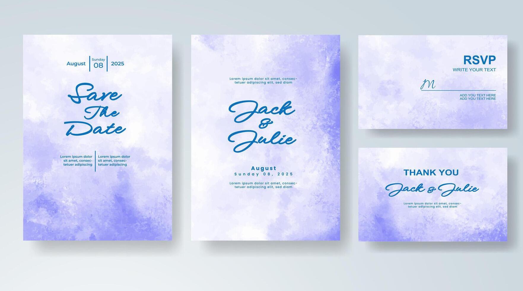 Soft brush texture in wedding design. vector