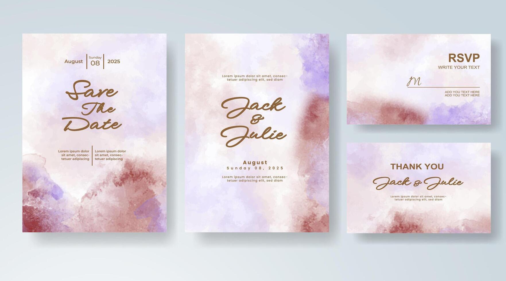 Artistic charm with soft painted invitation. vector