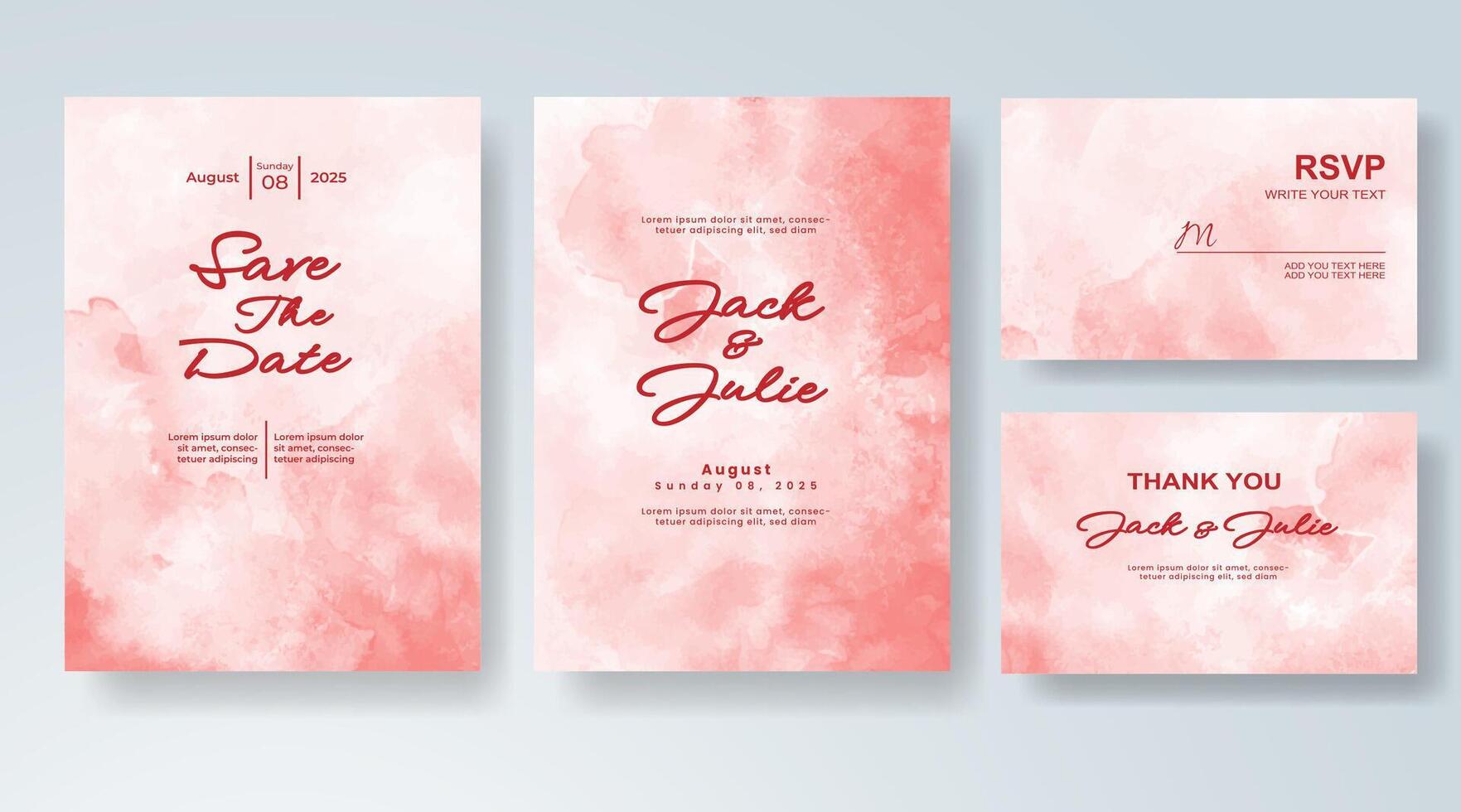 Abstract color composition in invitation. vector