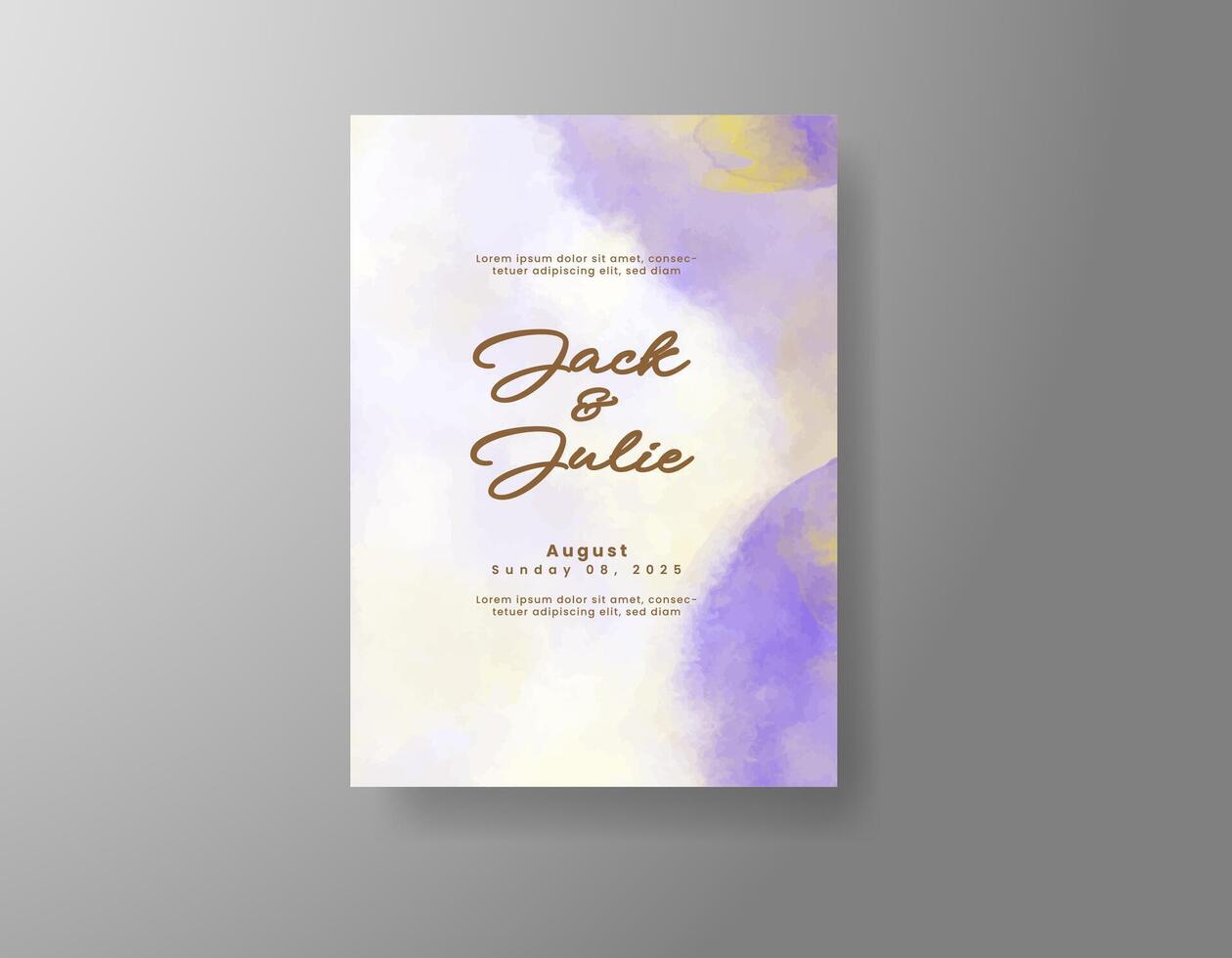Light-stroked watercolor background for invite. vector