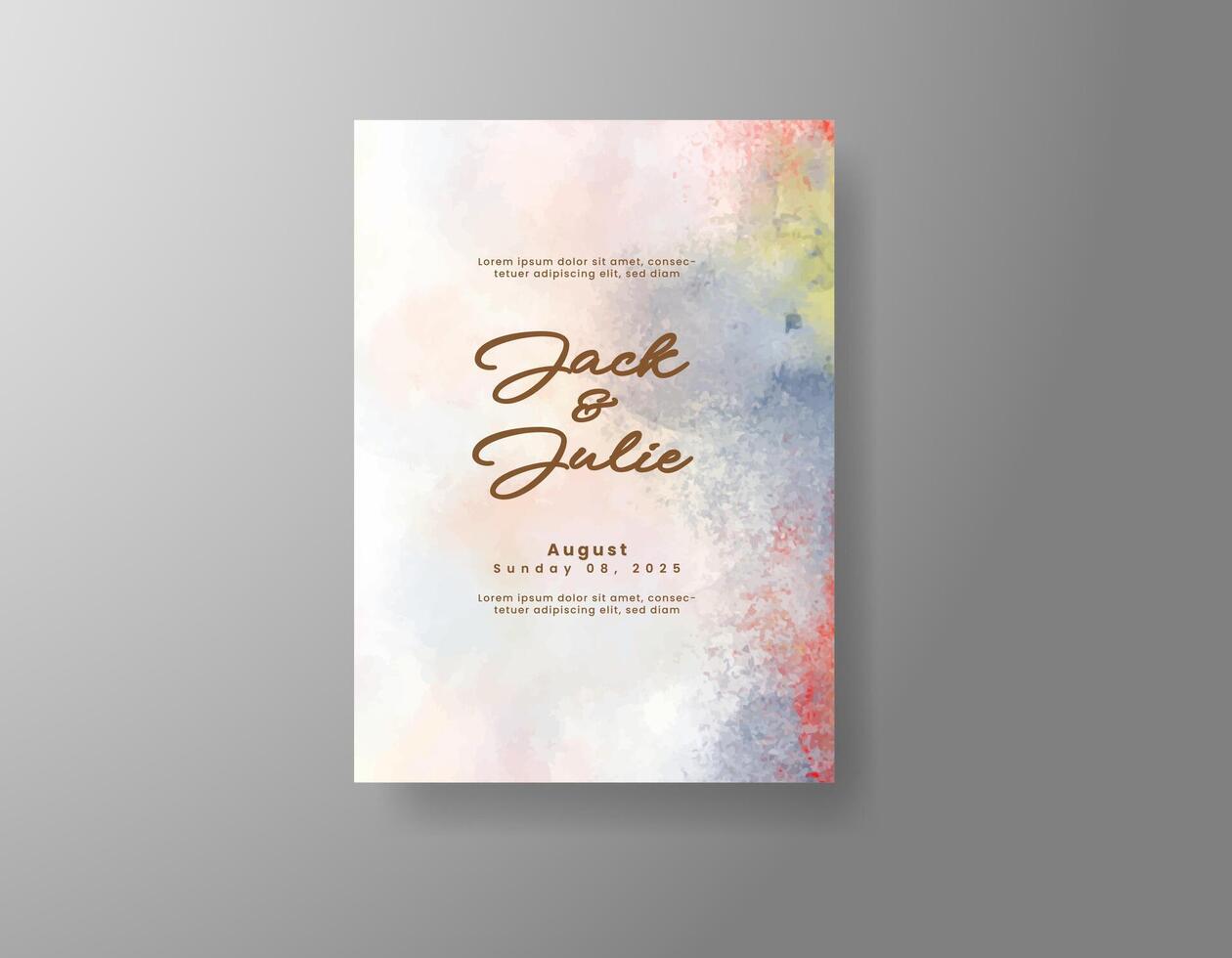 Abstract strokes and paint for wedding design. vector