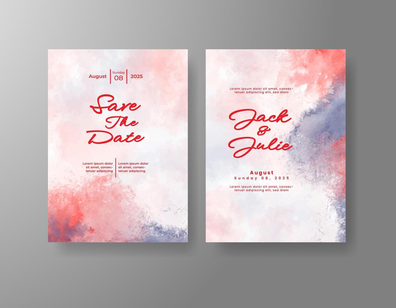 Elegant abstract wedding backdrop with paint. vector