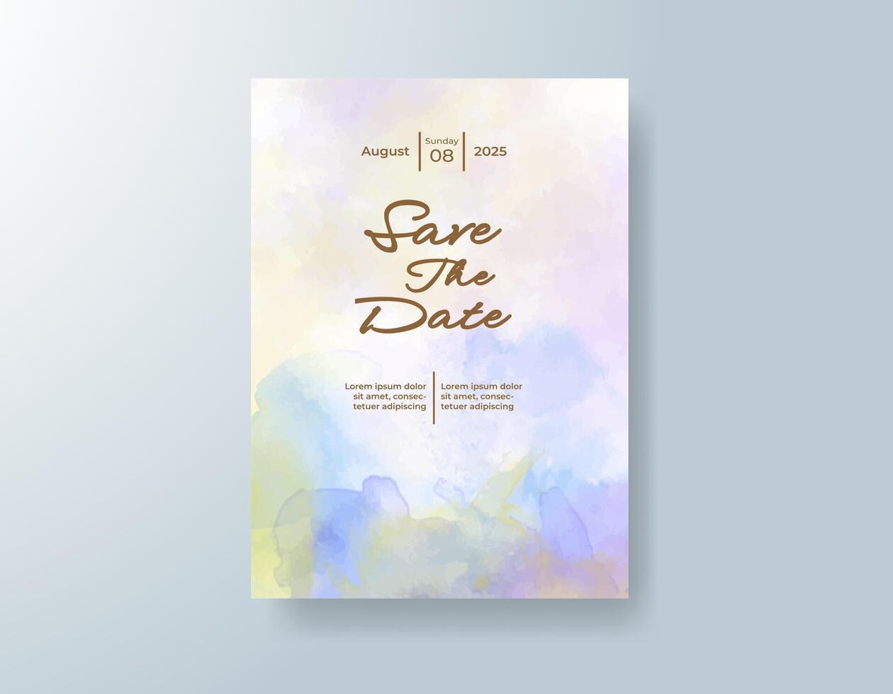 Airy texture with brushwork in wedding design. vector