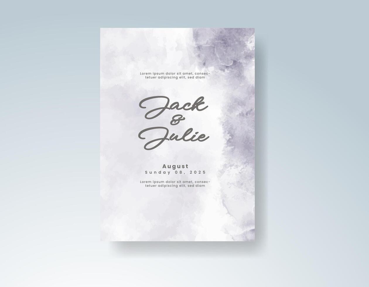 Minimalist design with artistic watercolor touch. vector