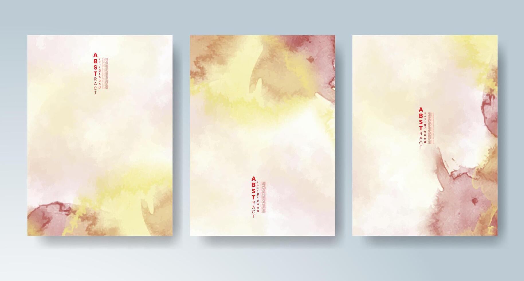 Vibrant watercolor backgrounds for dynamic cards. vector