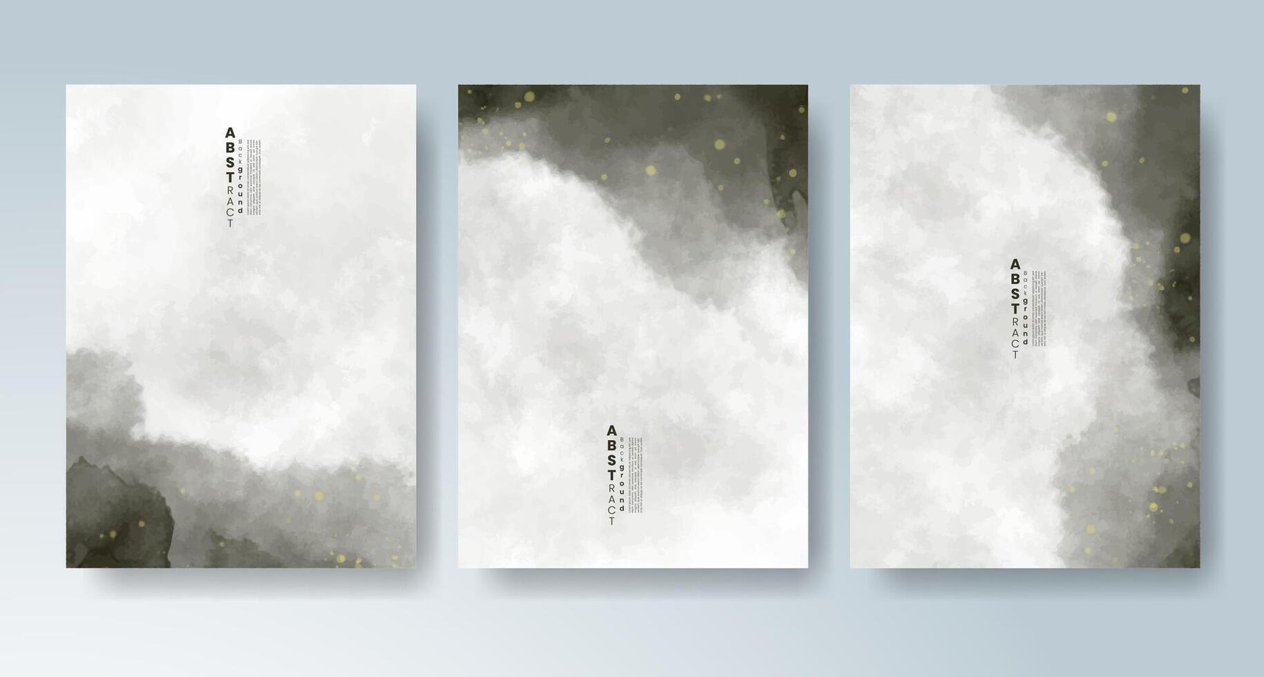 Soothing watercolor tones for calm card layouts. vector