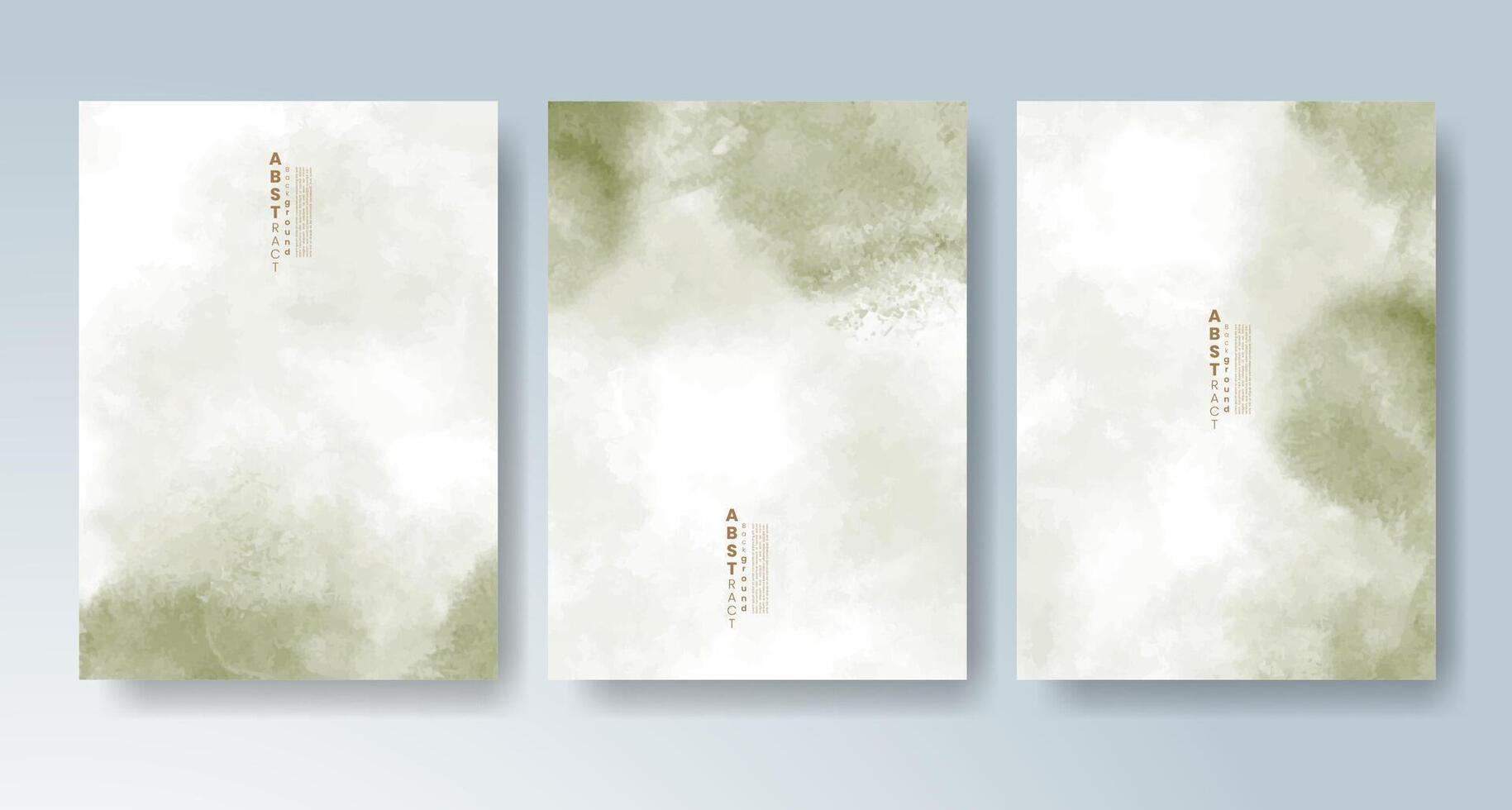 Watercolor flow creating dreamy card designs. vector